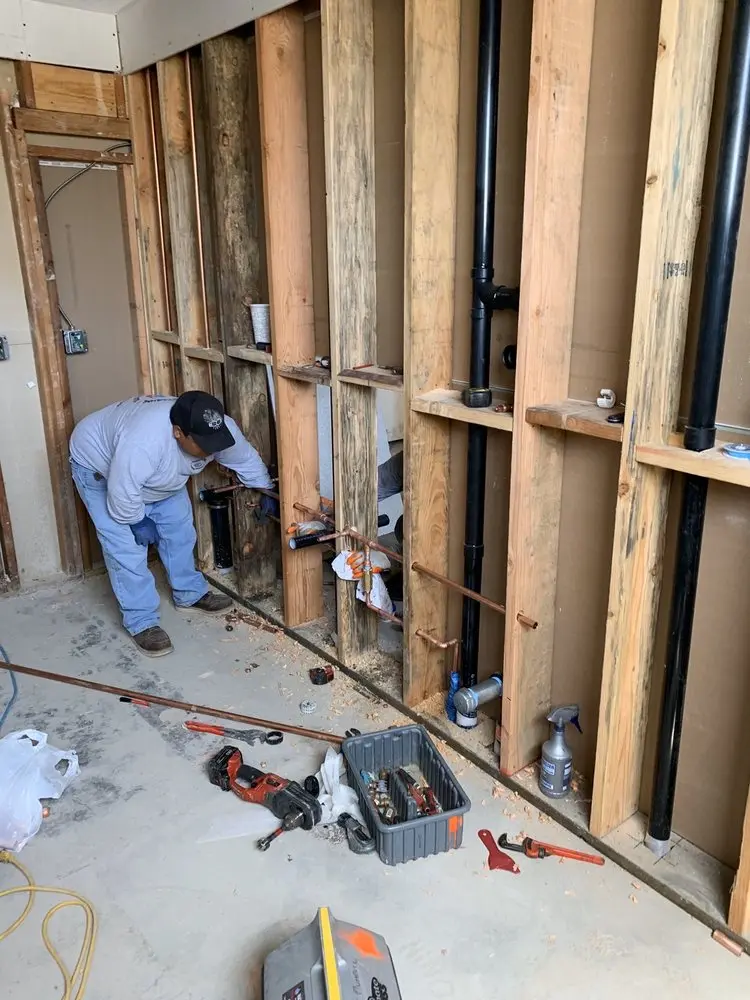 Commercial rough-in plumbing for Water Heater Replacement in South Thornton
